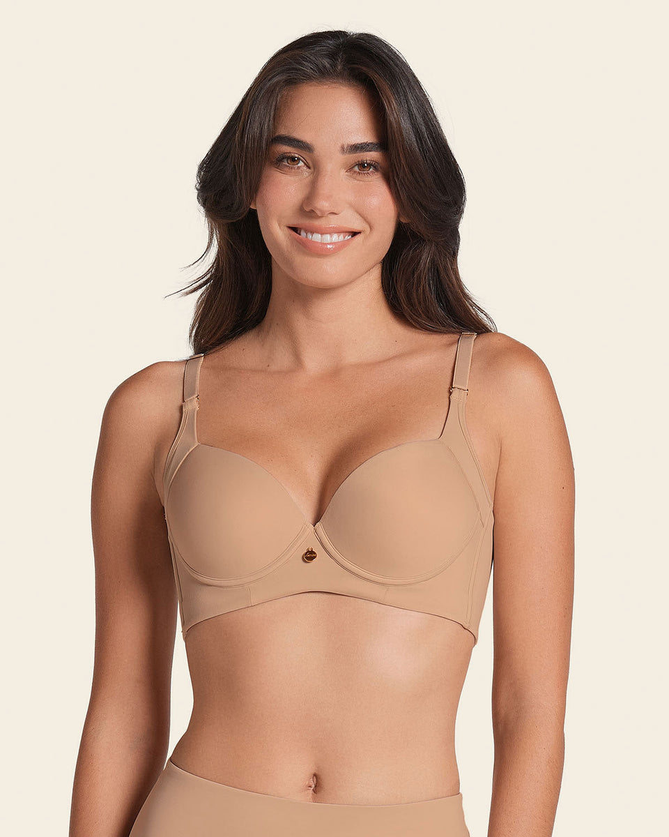 Sujetador de push up suave y cubrimiento alto en sisa y espalda Cover Bra