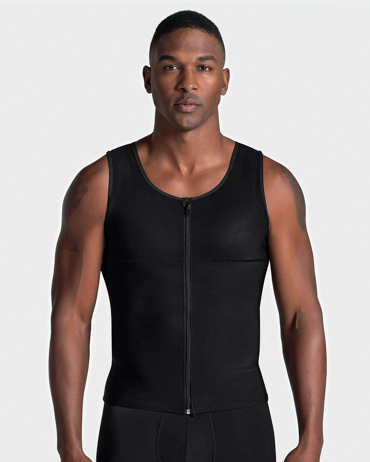 Pack De 3 Chalecos Sin Mangas Para Hombre - Colores Negro, Blanco, Carbón - Para Gimnasio, Verano Y Día A Día