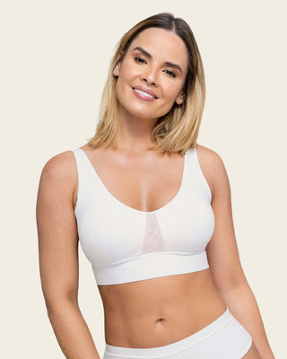 Sujetador tipo top de copas extraibles totalmente comodo y liviano flexi brastop#color_000-blanco