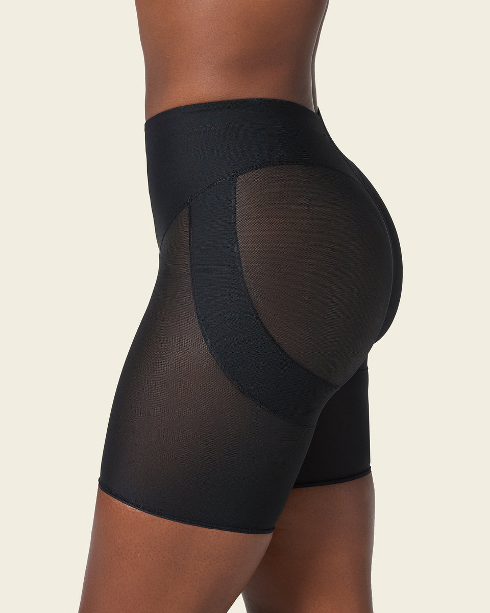 Braga faja tipo short levanta glúteos de control en abdomen