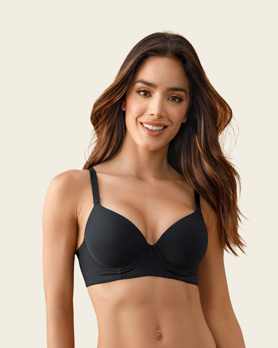 Sujetador triangular de push up alto