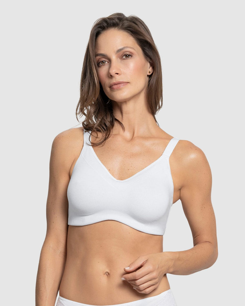 Sujetador de alto cubrimiento elaborado en algodón