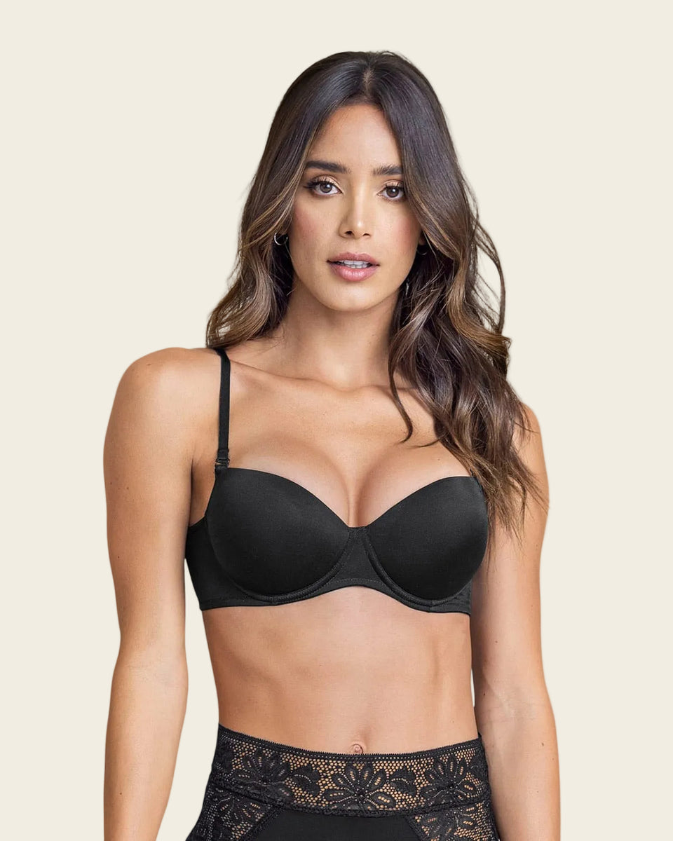 Sujetador copa lisa con aros y push up incorporado