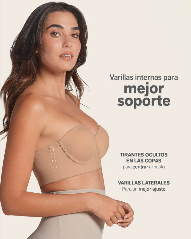Sin tirantes bustier 360° de perfección#color_801-habano-medio