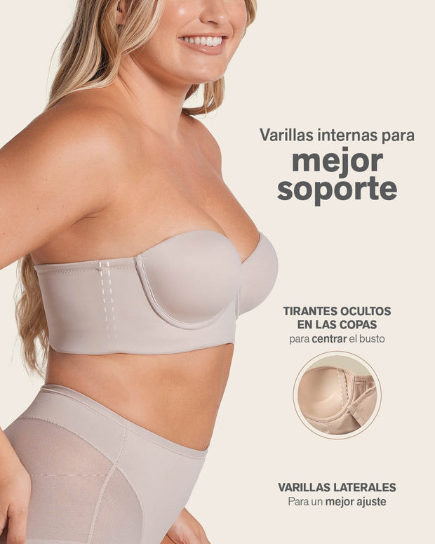 Sin tirantes bustier 360° de perfección#color_802-habano-claro