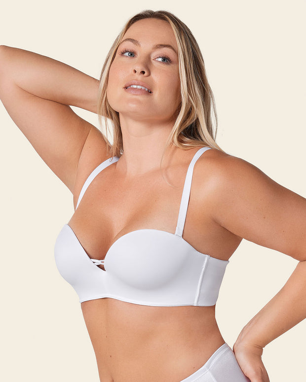 Sujetador wow de triple relleno ideal como sin tirantes#color_000-blanco