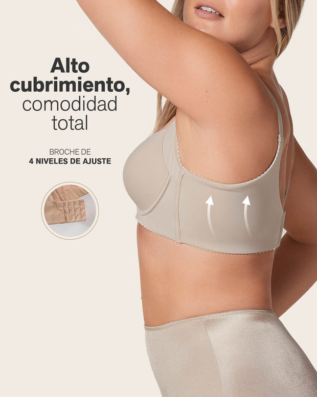 Sujetador de push up suave y cubrimiento alto en sisa y espalda Cover Bra#all_variants