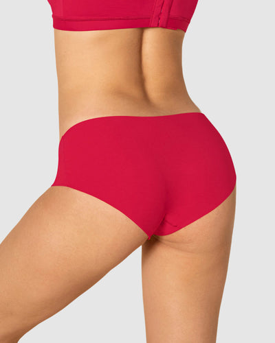 Braga culotte invisible ultraplano sin elásticos y de pocas costuras#color_136-rojo