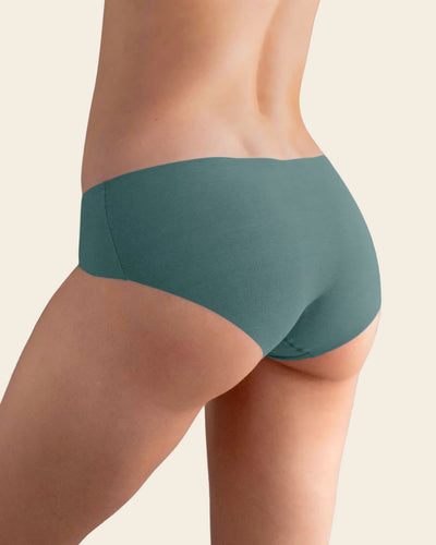 Braga culotte invisible ultraplano sin elásticos y de pocas costuras#color_b25-verde-pino