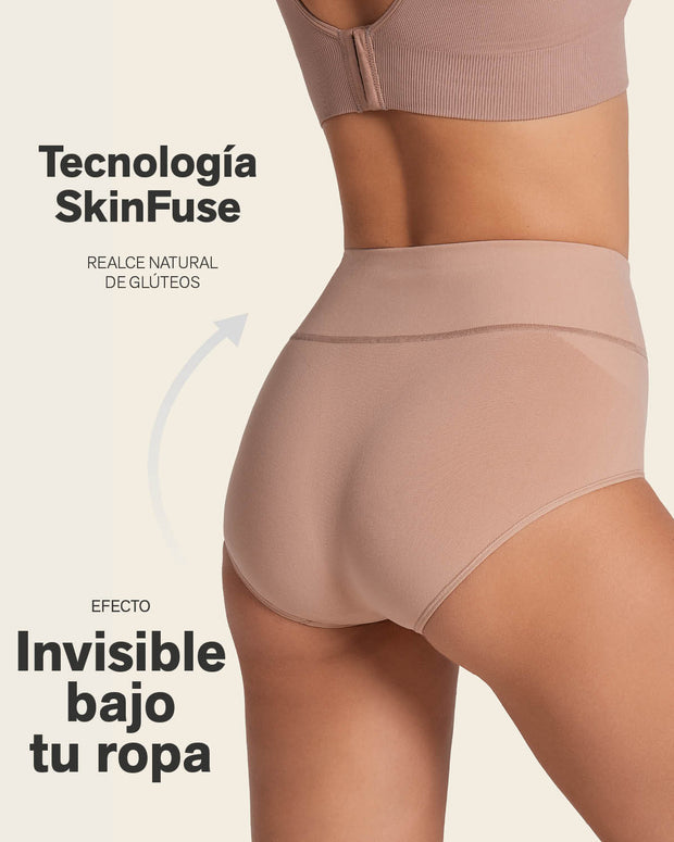 Braga faja de control moderado tiro alto en skinfuse#color_852-Habano