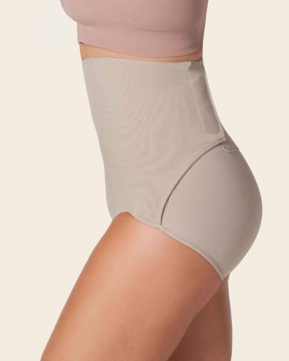 Braga Faja Reductora Mujer Aullwyr - Cintura Alta, Tanga Moldeadora, Vientre Plano, Ideal Postparto