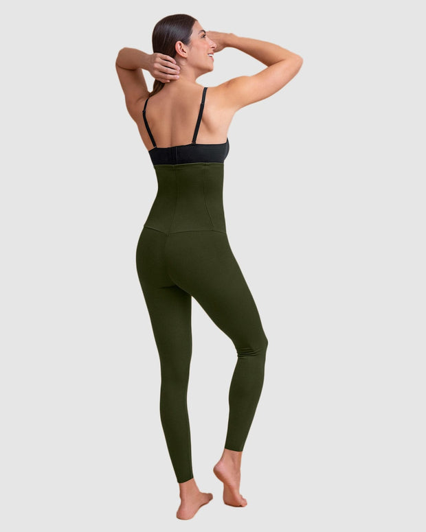 Legging de tiro alto con control fuerte de abdomen#color_b56-verde-oscuro