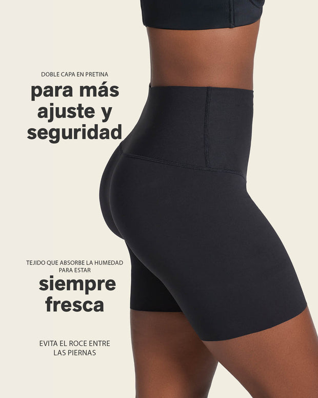 Short de control de abdomen y cintura que disimula la celulitis#color_700-negro