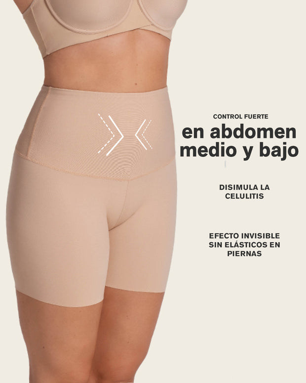 Short de control de abdomen y cintura que disimula la celulitis#color_802-habano-claro