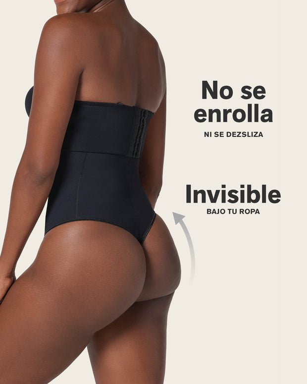 Braga faja de control estilo tanga y efecto cintura reloj de arena#color_700-negro