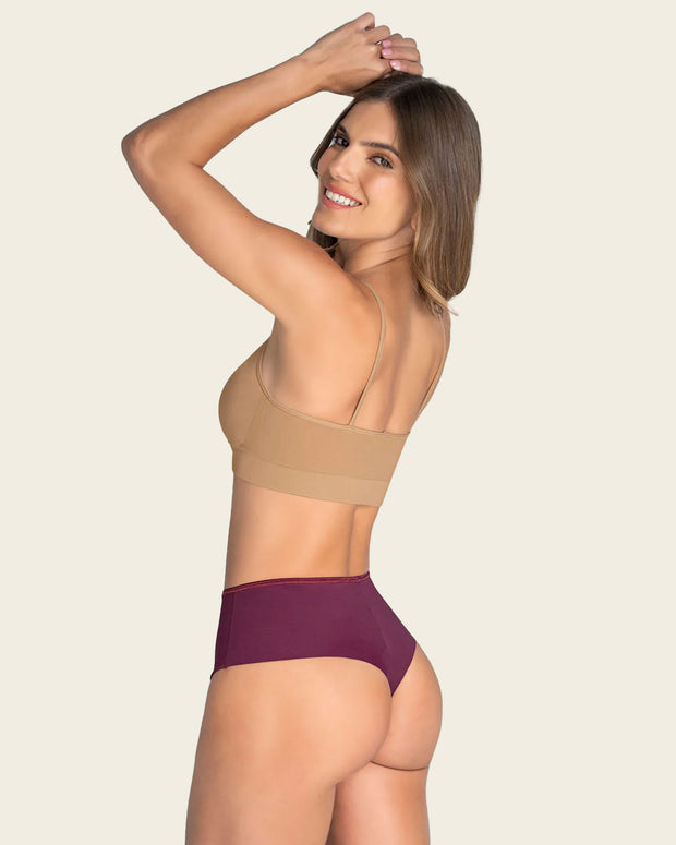 Braga faja tanga de control fuerte tiro alto#color_466-vino