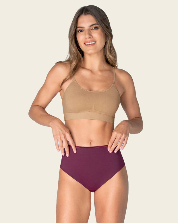Braga faja tanga de control fuerte tiro alto#color_466-vino