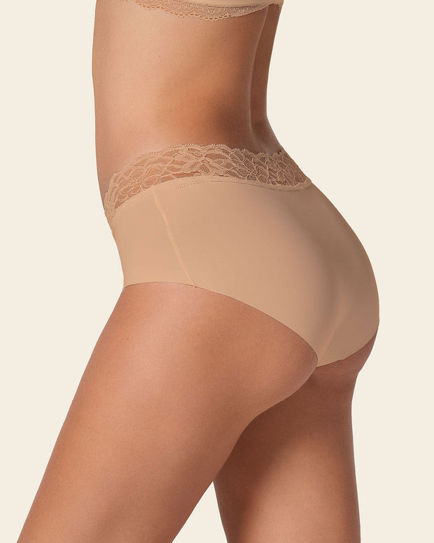 Braga culotte en tela ultraliviana con franja de encaje#color_801-habano-claro