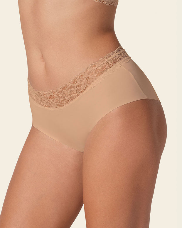 Braga culotte en tela ultraliviana con franja de encaje#color_801-habano-claro