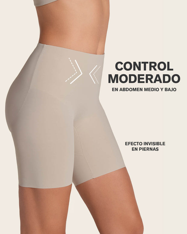 Braga short invisible de control de abdomen efecto levanta glúteos#color_802-beige