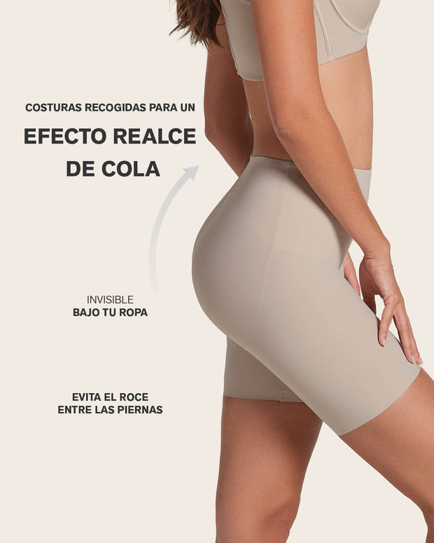 Braga short invisible de control de abdomen efecto levanta glúteos#color_802-beige