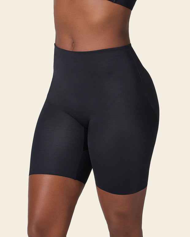 Braga short invisible de control de abdomen efecto levanta glúteos#color_700-negro