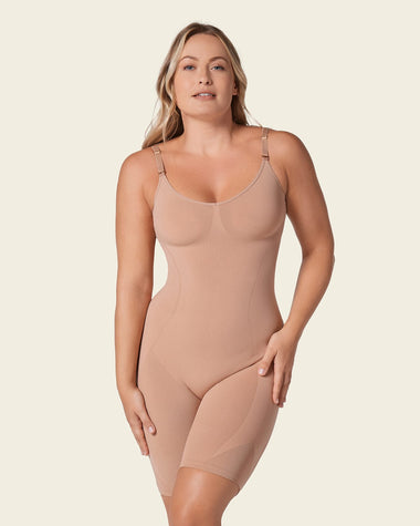 Faja body invisible de control efecto levanta glúteos#color_087-beige