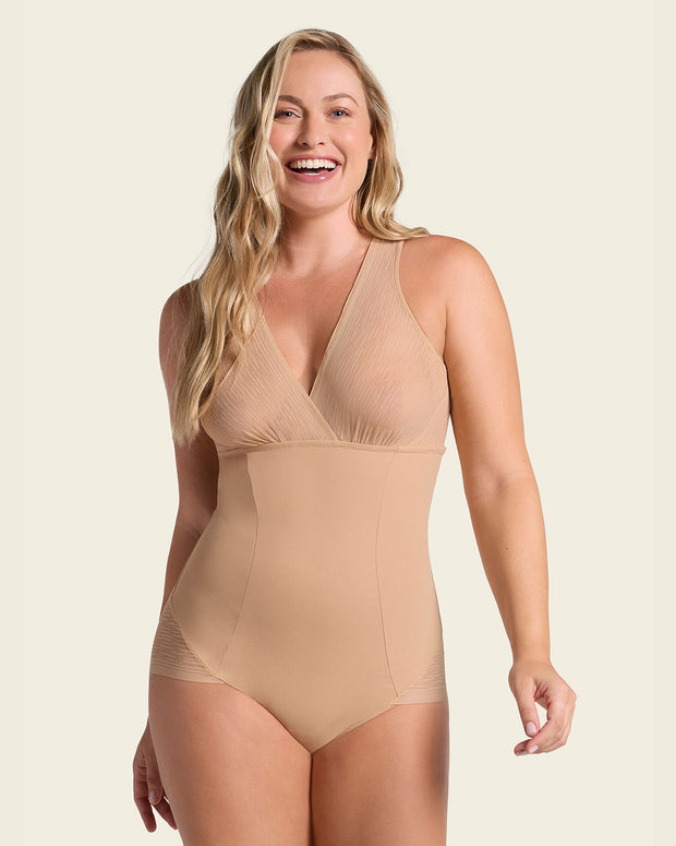 Faja tipo body con bralette incorporado con control de abdomen#color_801-habano-medio