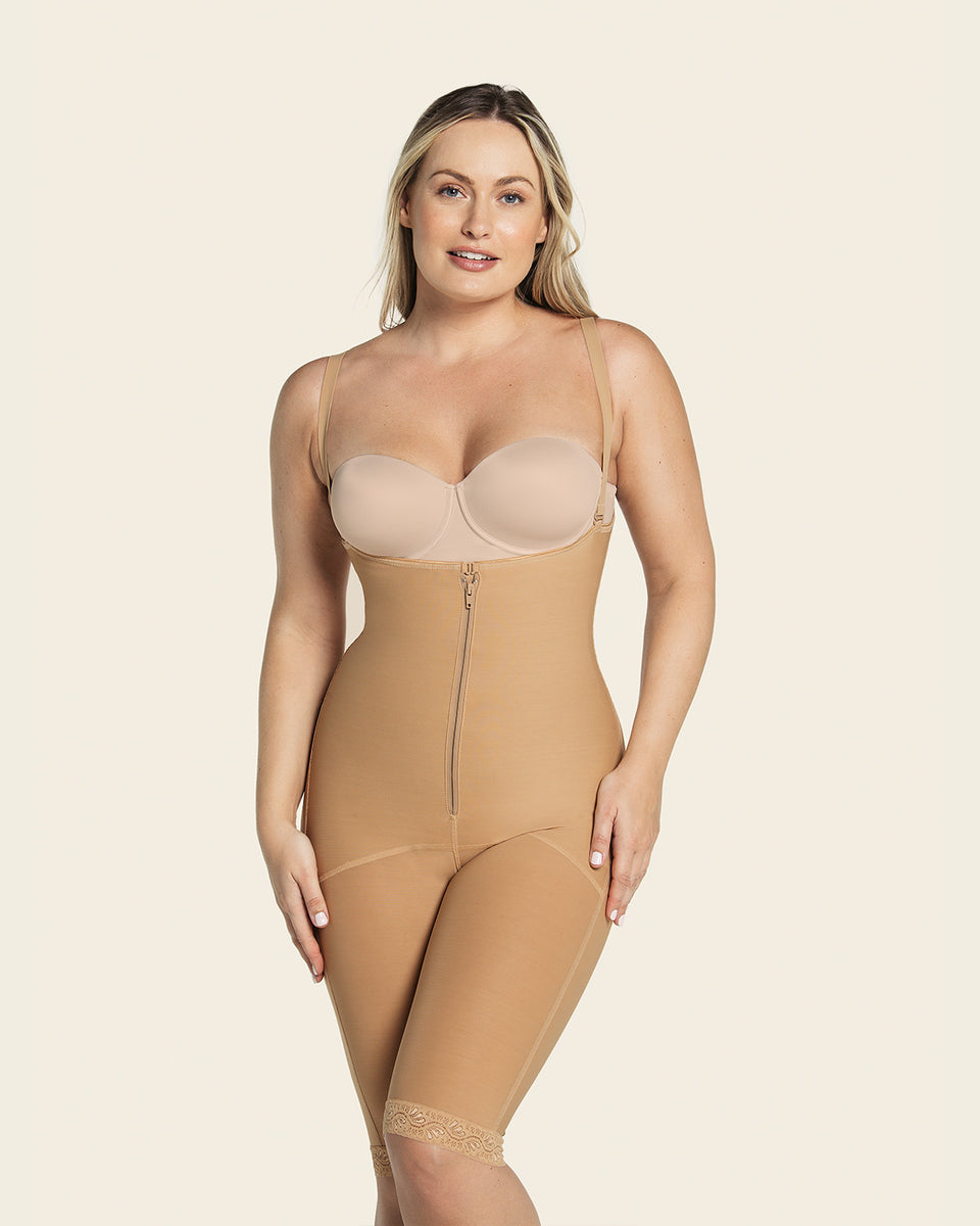 Faja body pecho libre de control fuerte luce hasta 2 cm menos