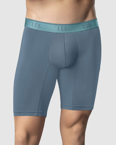 Bóxer deportivo con bolsillo lateral en microfibra#color_554-azul-grisaceo