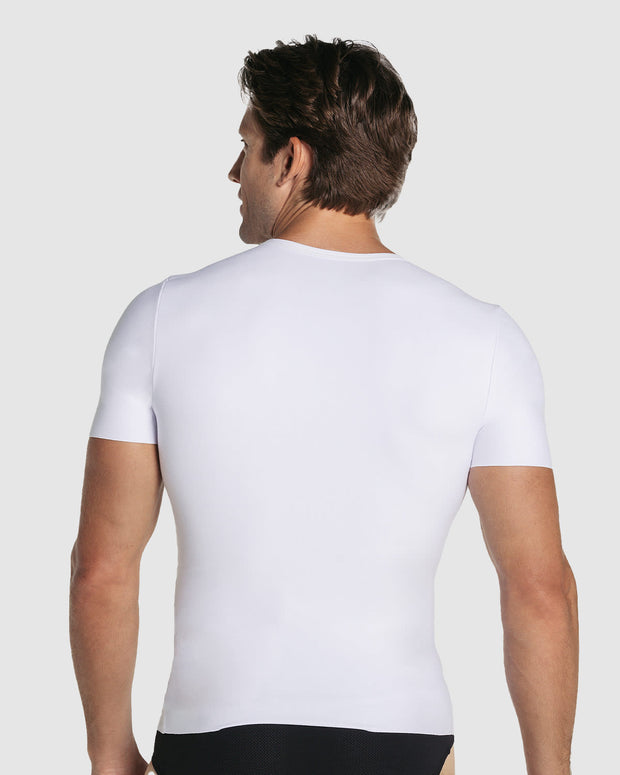 Camiseta manga corta de control moderado#color_000-blanco