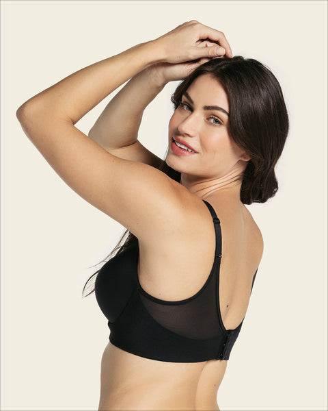 Sujetador memory bustier triangular de push-up alto y buen cubrimiento#color_700-negro