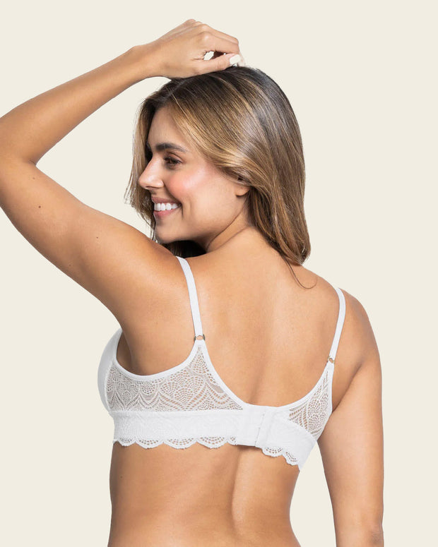 Sujetador ultracómodo con encaje en la base y espalda Comfy Bra