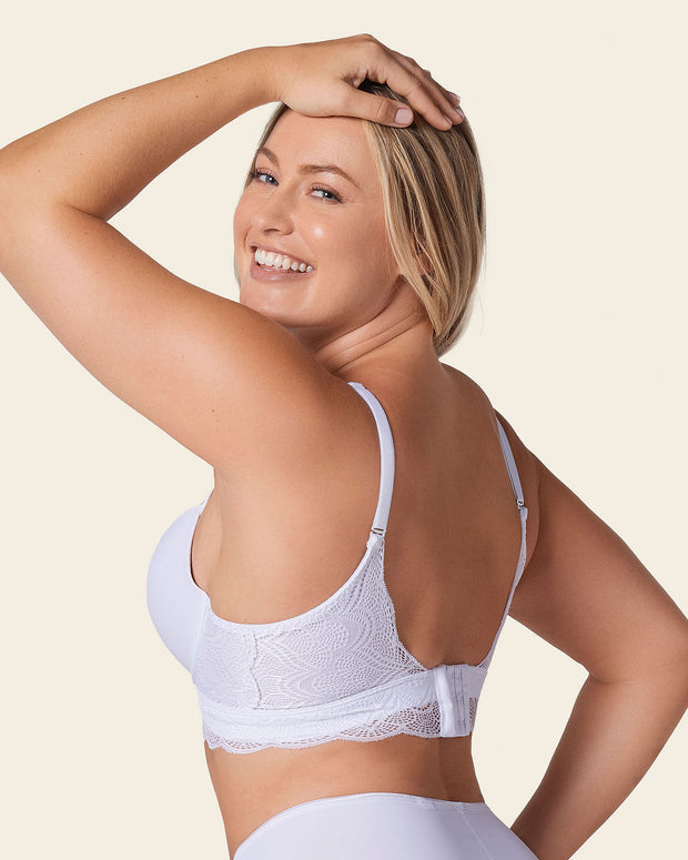 Sujetador doble push up con escote profundo en espalda sexy back#color_000-blanco