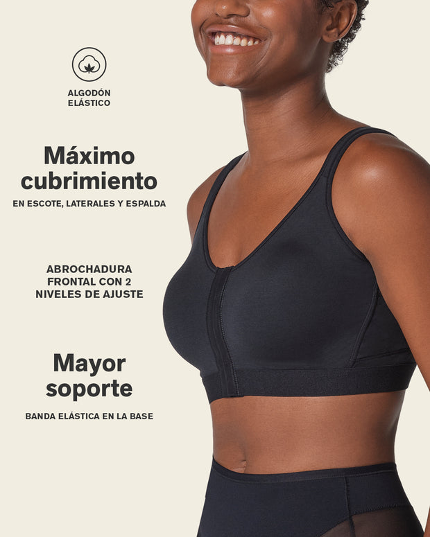 Sujetador tipo top multiusos en algodón all in one bra#color_700-negro