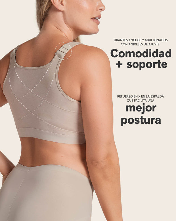 Sujetador tipo top multiusos en algodón all in one bra#all_variants