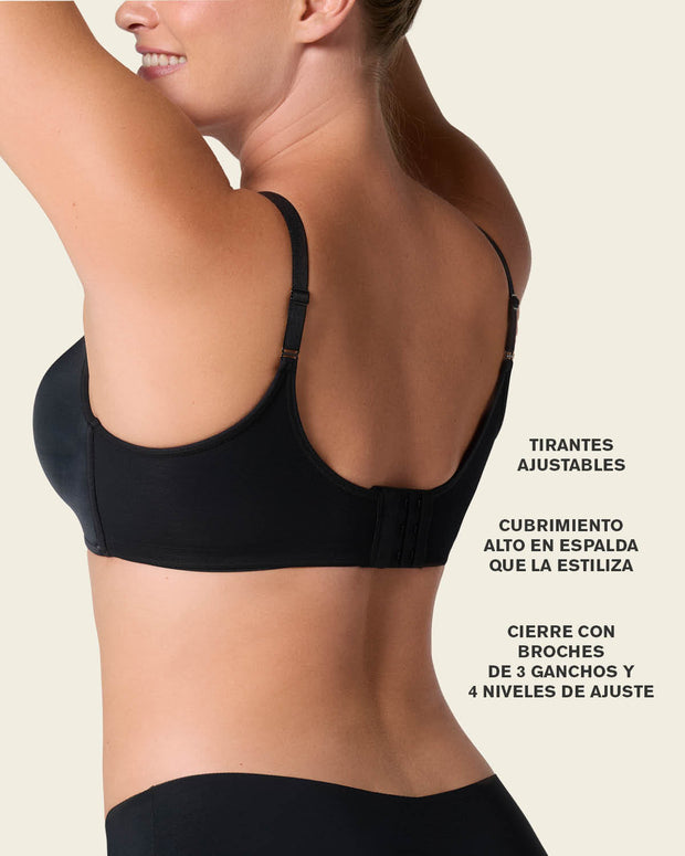Sujetador sin aro de push up alto incorporado Magical Bra#color_700-negro