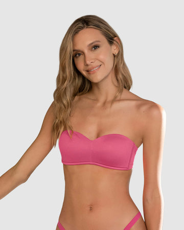 Sujetador sin tirantes ideal para pecho pequeño y mediano Oh So Light#color_397-rosado