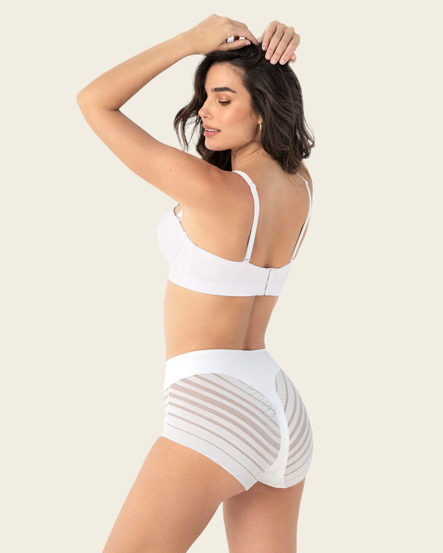 Sujetador  sin  tirantes ideal para pecho mediano y grande#color_000-blanco