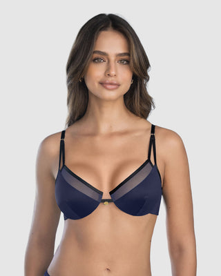 Sujetador Seducción Deslumbrante#color_b55-azul-oscuro