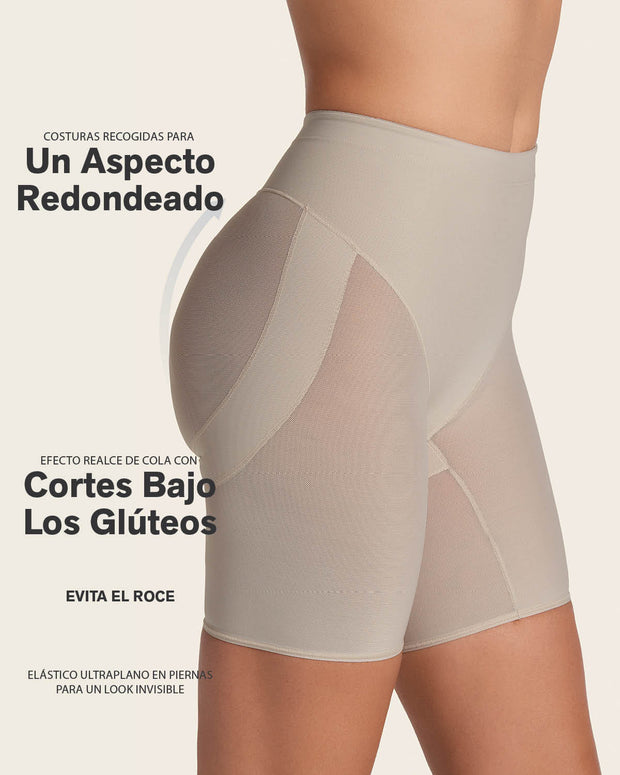 Braga faja tipo short levanta glúteos de control en abdomen#all_variants