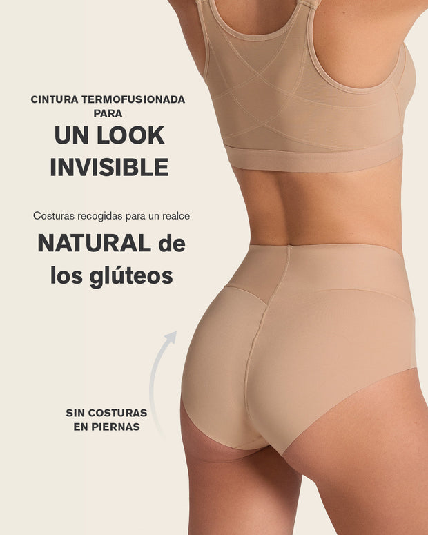 Braga clásico tiro alto de control fuerte de abdomen#color_801-habano-claro