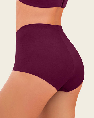 Bóxer efecto invisible tiro alto#color_466-vino-tinto-oscuro