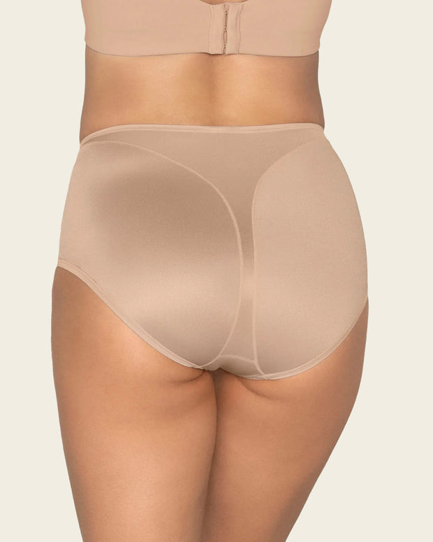 Paquete x 2 bragas fajas clásicas con control suave de abdomen#color_878-beige