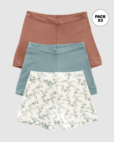 Paquete x 3 bóxers con algodón de excelente cubrimiento#color_s40-estampado-verde-azul-terracota