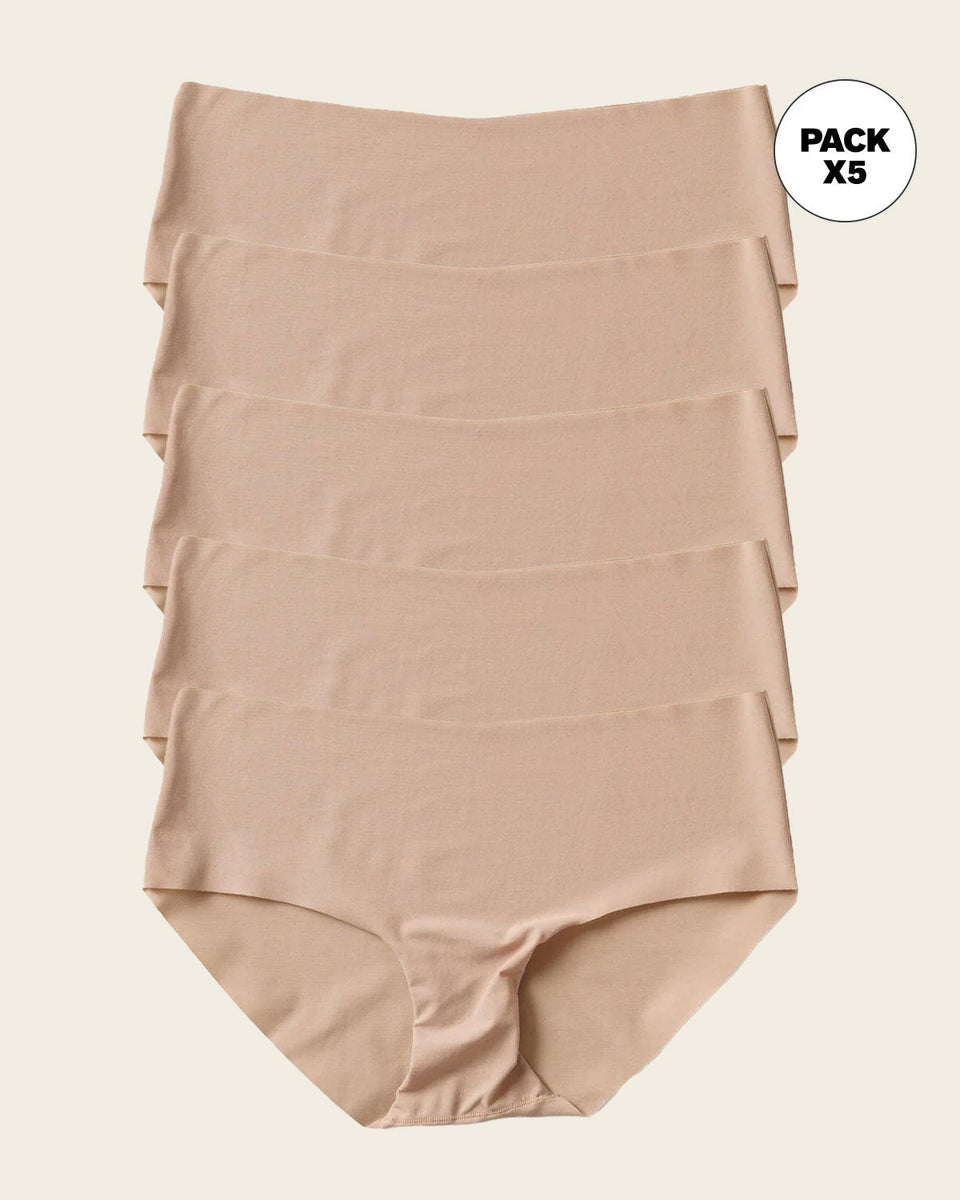 Braga culotte invisible ultraplano sin elásticos y de pocas costuras