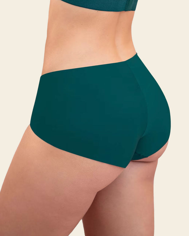 Paquete de 3 bragas en tela ultrafinas#color_s27-verde-claro-estampado-verde-gris