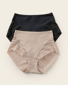 Braga faja clásico paquete x 2 control moderado de abdomen#color_s01-negro-habano-claro