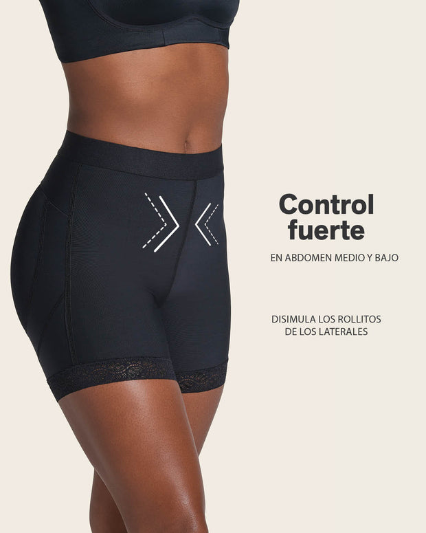 Braga faja tipo short levanta glúteos#color_700-negro