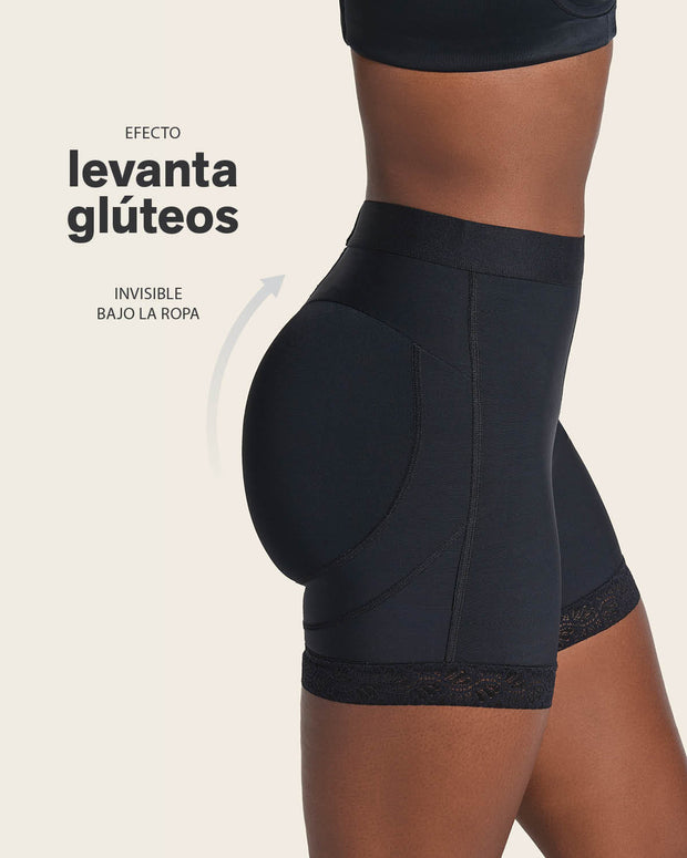 Braga faja tipo short levanta glúteos#color_700-negro